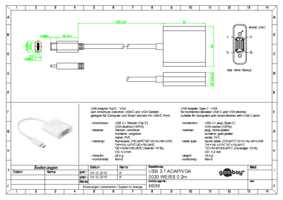 Datasheet for Goobay 66260, EAN: 4040849662607