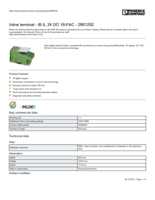 Datasheet for Phoenix Contact 2861292, EAN: 4017918894238