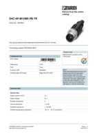 Datasheet for Phoenix Contact 1507803, EAN: 4017918900403