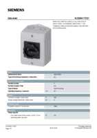 Datasheet for Siemens 3LD20641TC51, EAN: 4011209512139