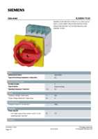 Datasheet for Siemens 3LD20541TL53, EAN: 4011209512061