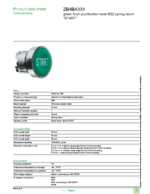 Datasheet for Schneider Electric ZB4BA333, EAN: 3389110887532