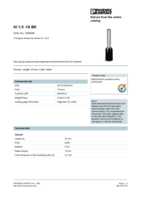 Datasheet for Phoenix Contact 3200056, EAN: 4017918093709