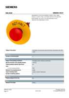 Datasheet for Siemens 3SB22031AC01, EAN: 4011209028128