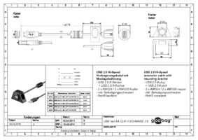 Datasheet for Goobay 95445, EAN: 4040849954450
