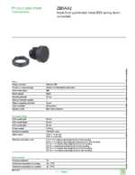 Datasheet for Schneider Electric ZB5AA2, EAN: 3389110904437