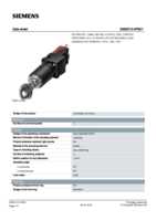 Datasheet for Siemens 3SB22104PB01, EAN: 4011209028241