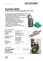 Datenblatt zu Kyoritsu K 8035, EAN: 5706445250929