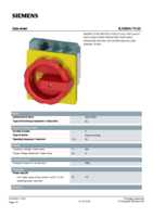 Datasheet for Siemens 3LD25041TL53, EAN: 4011209639072