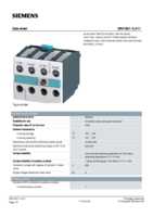 Datasheet for Siemens 3RH19211LA11, EAN: 4011209293939