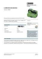 Datasheet for Phoenix Contact 2878696, EAN: 4046356099967