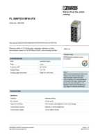 Datasheet for Phoenix Contact 2891929, EAN: 4046356100823