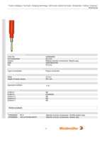 Datasheet for Weidmüller 0249600000, EAN: 4008190022785