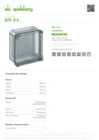Datasheet for Spelsberg 01000201, EAN: 4013902050260