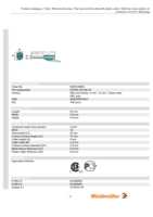 Datasheet for Weidmüller 9004730000, EAN: 4008190161811