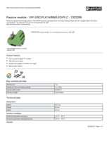 Datasheet for Phoenix Contact 2322265, EAN: 4046356450980