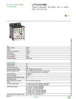 Datasheet for Schneider Electric LP1K09004BD, EAN: 3389110495195