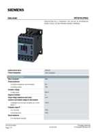 Datasheet for Siemens 3RT20182FB42, EAN: 4011209847187