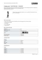 Datasheet for Phoenix Contact 1212474, EAN: 4046356527026