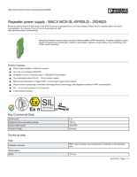 Datasheet for Phoenix Contact 2924825, EAN: 4046356572040