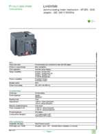 Datasheet for Schneider Electric LV431549, EAN: 3606480020254