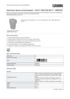 Datasheet for Phoenix Contact 2800918, EAN: 4046356690676