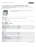 Datenblatt zu Phoenix Contact 2320380, EAN: 4046356599030