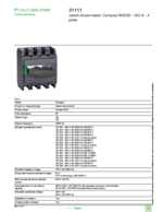Datasheet for Schneider Electric 31111, EAN: 3303430311119