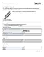 Datasheet for Phoenix Contact 1201769, EAN: 4017918017484