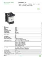 Datasheet for Schneider Electric LC1D150G7, EAN: 3389110527537