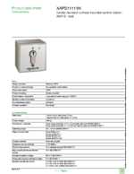 Datenblatt zu Schneider Electric XAPS11111N, EAN: 3389110838497