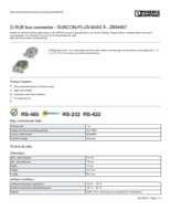 Datasheet for Phoenix Contact 2904467, EAN: 4046356825573